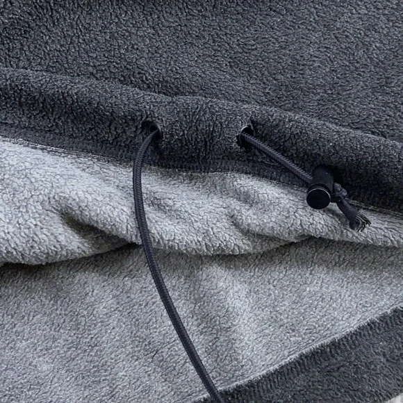 Vtg Calvin Klein Jeans Half Zip Fleece Sweater Mens Large Colorblock Drawstring - Picture 5 of 10